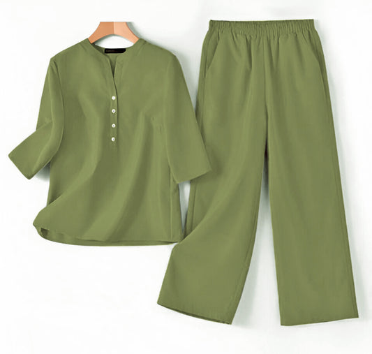 Modern Light Green Co-ord Set for Every Day Style