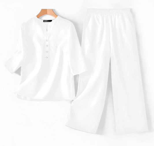 Simplicity at Its Best: White Co-Ord Set for Every Day