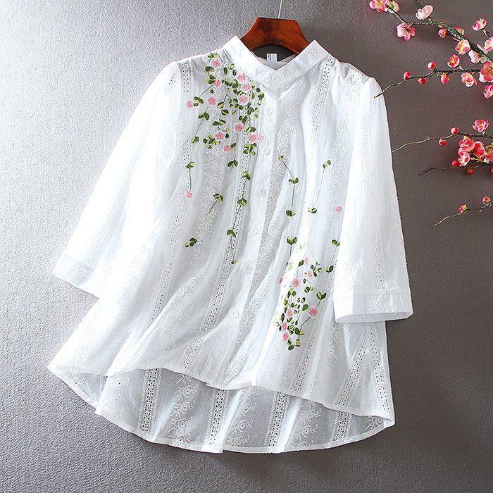 Simplicity Meets Style in Our White Embroidery Tunic