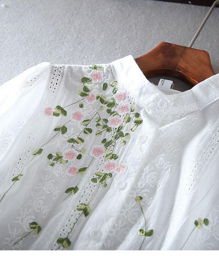 Simplicity Meets Style in Our White Embroidery Tunic