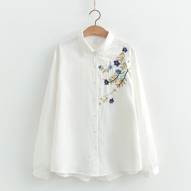 Women's White Embroidered Tunic: Simple, Stylish, and Versatile