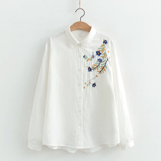 Women's White Embroidered Tunic: Simple, Stylish, and Versatile